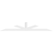 Ekena Millwork Saratoga Architectural Grade PVC Gable Bracket, 108"W x 18"H x 4"D x 4"F, 4/12 Pitch GBP108X18X0404SAR00 - alternate 5